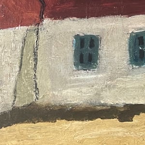 Image of Swedish School Painting, 'Skane Farmhouse.'