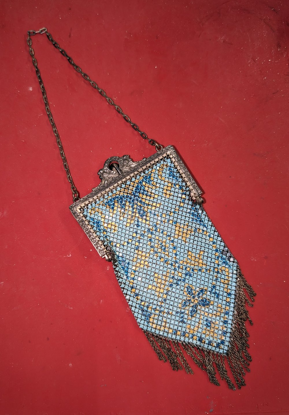 1920s Mandalian mesh purse