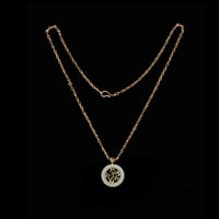 Image 2 of 10 K Vintage Chinese Prosperity Pendant 