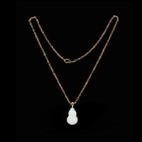 Image 2 of 10 K Longevity And Balance Hulu Pendant 