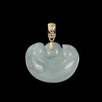 Image 1 of 10 K Ruyi Wish Fulfillment Pendant 