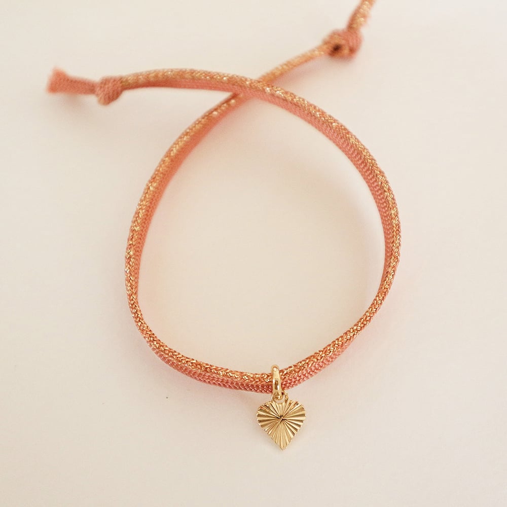 Image of Bracelet porte bonheur coeur