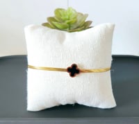 Image 4 of Gold Four Leaf Clover Bracelet
