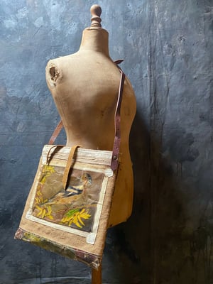 Image of one of a kind painting bag - vogel