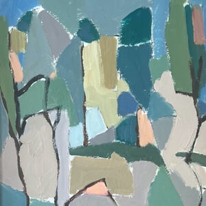 Image of Swedish, Abstract, Landscape Painting.