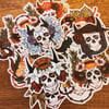 Calavera Skulls single sticker
