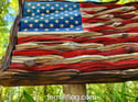 # 628 MEDIUM BATTLE FLAG WITH CYPRESS TRIM