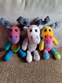 Image 1 of Striped Moose-Baby, Rainbow, Dark Rainbow, and Snow Striped Available