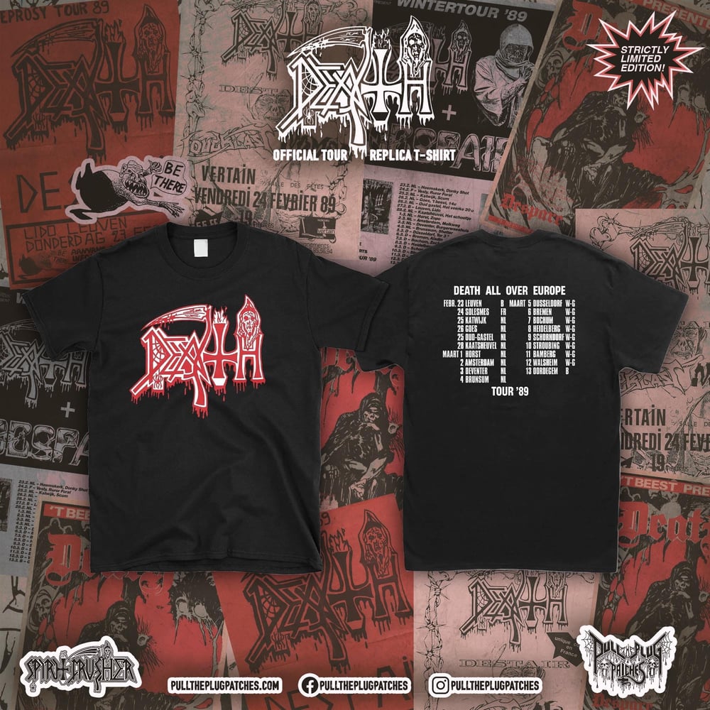 Pre Order Death Logo Tour 1989 rePrint