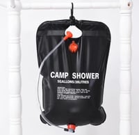 Image 1 of 20L Camping Shower Bag Portable Solar Heated Shower 