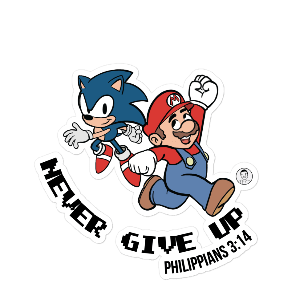 Image of NEVER GIVE UP Sticker