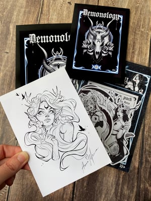 Image of Demonology 2 mini print and postcard pack (NSFW and SFW versions)