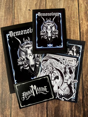 Image of Demonology 2 mini print and postcard pack (NSFW and SFW versions)