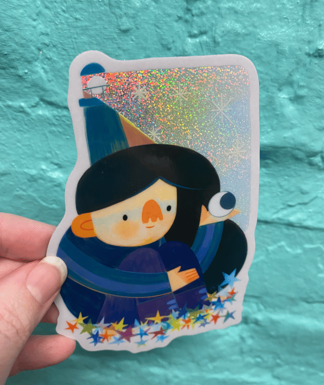 The Lighthouse // glitter waterproof vinyl sticker