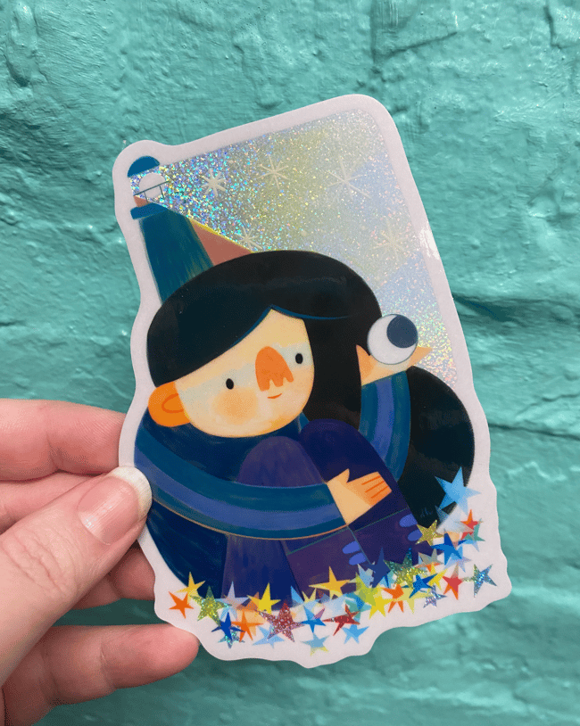 The Lighthouse // glitter waterproof vinyl sticker