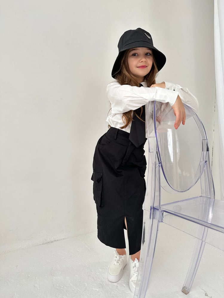 Image of Midnight Cargo Skirt