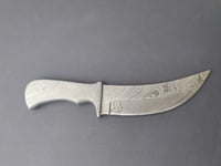 Image 1 of Damascus kirpan 6.5"