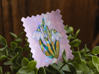 Image 3 of Snowdrop holographic Sticker