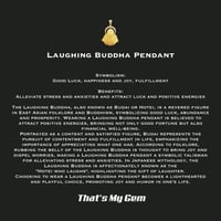 Image 4 of 10K Cha'an Hong Laughing Buddha Pendant  With Crystal Halo (Mother Of Pearl)