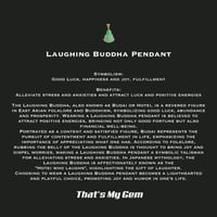 Image 4 of 10K Mini Guangdong Smiling Buddha Pendant Marbled Green Jade