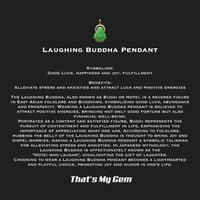 Image 4 of 10K Cha'an Hong Jade Laughing Buddha Pendant Strong Green Jade (Partially Iced)