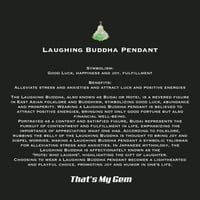 Image 4 of 14K Marbled Guangdong Smiling Buddha Pendant 