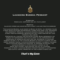 Image 3 of Jumbo Buddha Of Gratefulness Pendant (Particially Iced) 