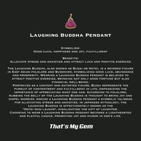 Image 3 of 10 K Jumbo Smiling Buddha Pendant (Particially Iced)