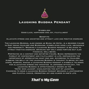 Image of 10 K Jumbo Smiling Buddha Pendant (Particially Iced)