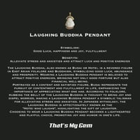 Image 4 of 10 K Laughing Buddha Pendant  (Partially Iced) 