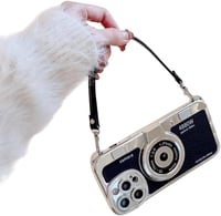 Image 1 of Vintage 3D Camera Phone Case with Hand Strap