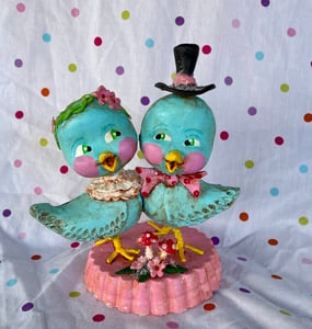 Image of Love Birds in Blue