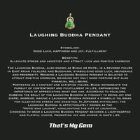 Image 4 of 10 K Happiness Buddha Pendant With Crystal Halo (Partially Iced)