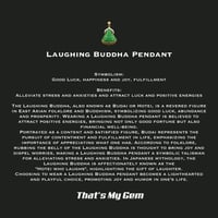 Image 4 of 10 K Good Fortune Buddha Pendant With Crystal Halo (Partially Iced)