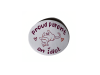 Image 3 of "Proud Parent Of An Idiot (Cat)" sticker- Overqualifieddog 