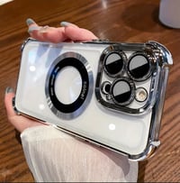 Image 1 of Transparent Magnetic Phone Case