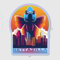 Image of BettaZilla Die Cut Sticker