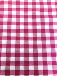 Image 2 of Loneta/Vichy - Doble Cara - Cuadro Grande - FUCSIA - 8€/m