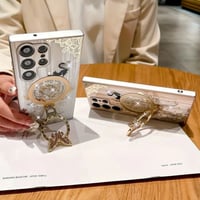Image 2 of Diamond Butterfly Bracket Phone Case w/ Stand