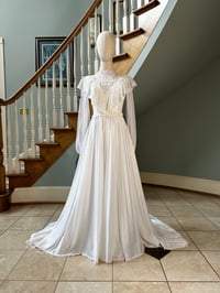 Image 1 of 1970s Prairie Wedding Dress