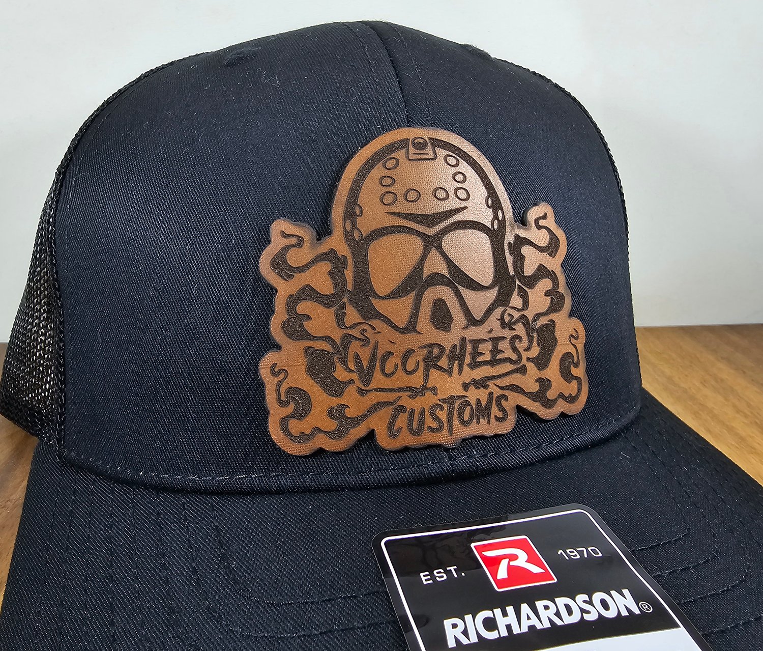 Leather Patch Hats (Customizable) Voorhees Customs