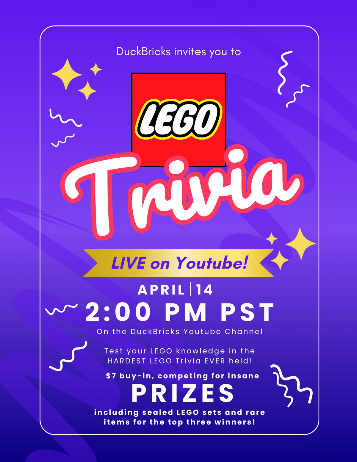Image of The ULTIMATE LEGO Trivia: Buy-In Ticket