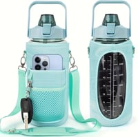 Image 2 of 64 oz Water Bottle w/ Sleeve 