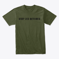 Image 2 of USBP CUSTOM CLASS NUMBER / RETIRED FLAG ~ T-SHIRT