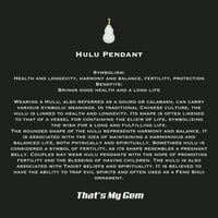 Image 3 of 10 K Longevity And Balance Hulu Pendant 