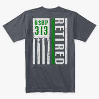 Image 4 of USBP CUSTOM CLASS NUMBER / RETIRED FLAG 2 ~ T-SHIRT