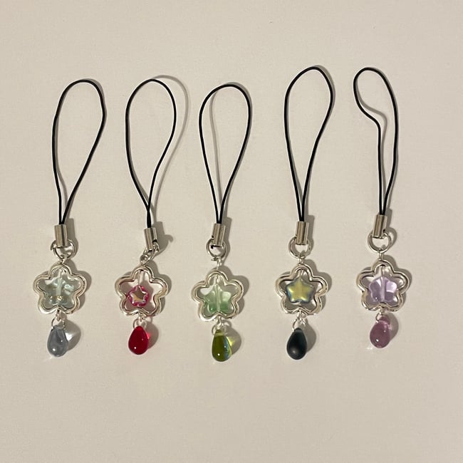 shooting star phone charm