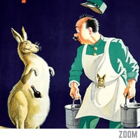 Image 2 of My Goodness My Guinness - Kangaroo | John Gilroy - 1925 | Drink Cocktail Poster | Vintage Poster