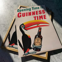 Image 1 of Opening Time is Guinness Time - Toucan | John Gilroy - 1935 | Vintage Poster | Drink Cocktail Poster