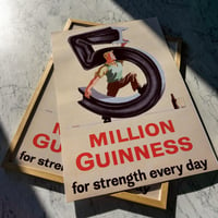 Image 1 of 5 Million Guinness | John Gilroy - 1940 | Drink Cocktail Poster | Vintage Poster